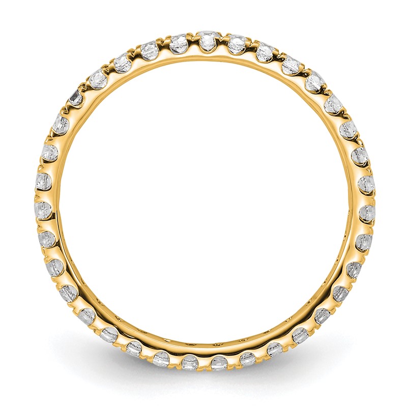 True Origin 14k 1/2 carat Lab Grown Diamond VS+ F+ Complete Size 6 Eternity Band