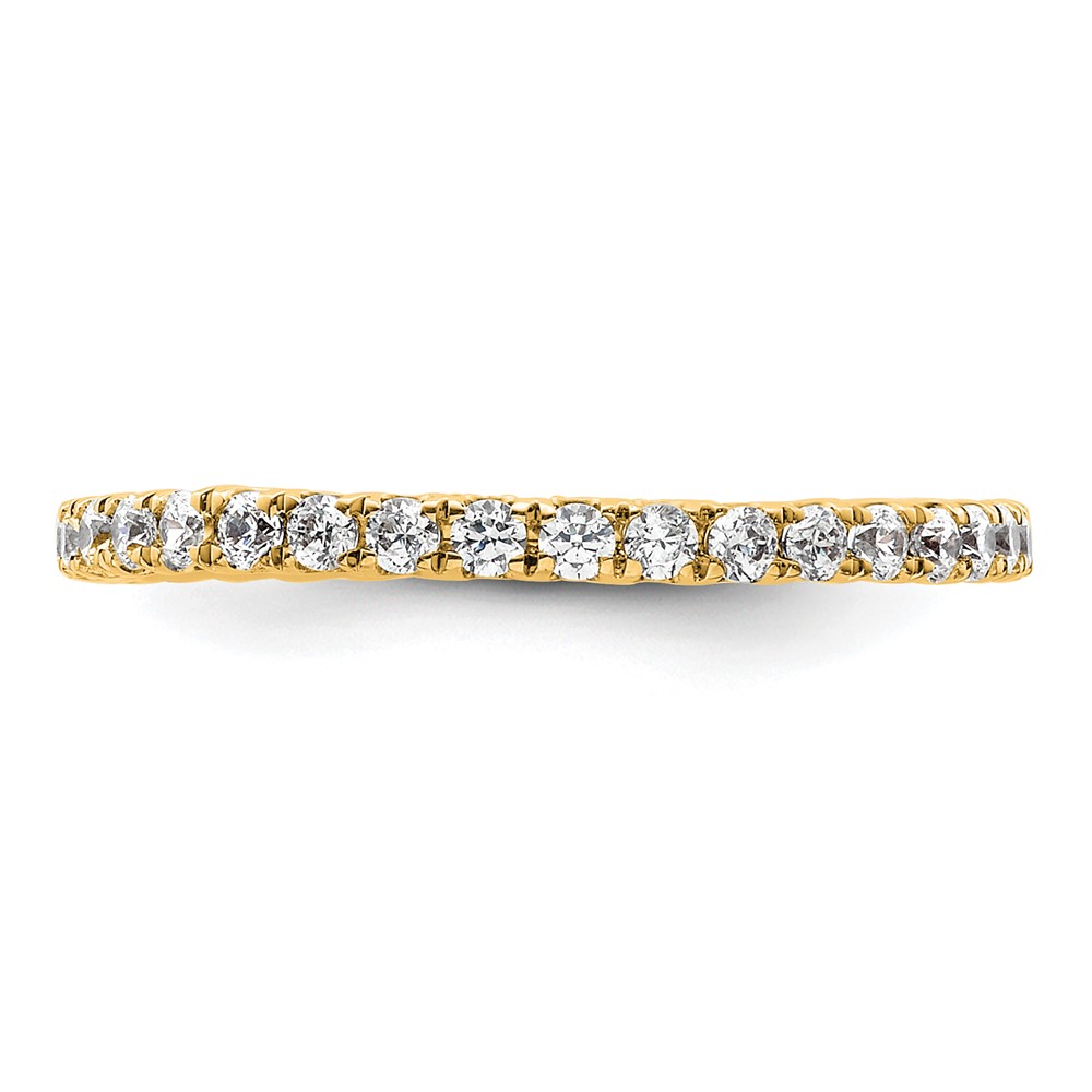 True Origin 14k 1/2 carat Lab Grown Diamond VS+ F+ Complete Size 6.5 Eternity Band (ET0005-050-65Y4LD)