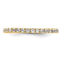 True Origin 14K Yellow Gold 0.50 Carat Lab Grown Diamond VS+ F+ Complete Eternity Band view 3