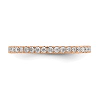 True Origin 14K Rose Gold 0.50 Carat Lab Grown Diamond VS+ F+ Complete Eternity Band view 3