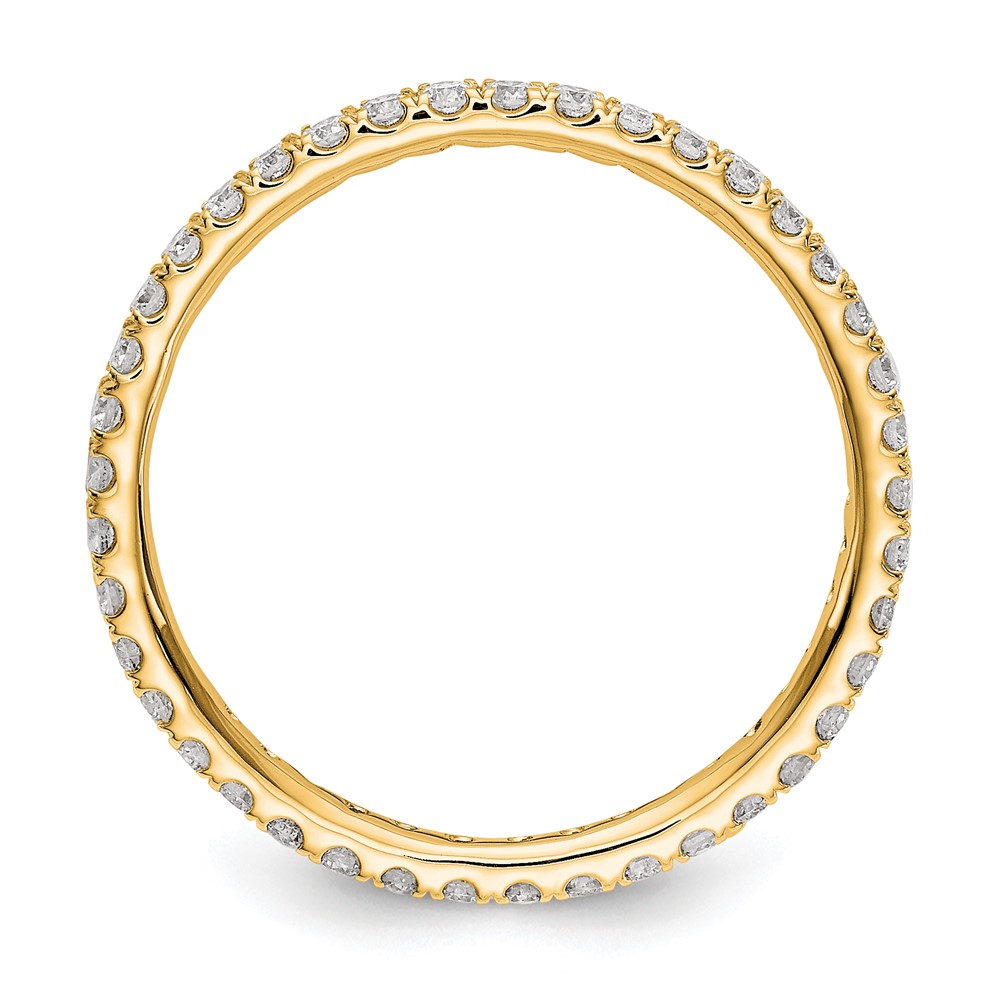 True Origin 14k 1/2 carat Lab Grown Diamond VS+ F+ Complete Size 9 Eternity Band (ET0005-050-9Y4LD)