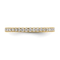 True Origin 14K Yellow Gold 0.50 Carat Lab Grown Diamond VS+ F+ Complete Eternity Band view 3