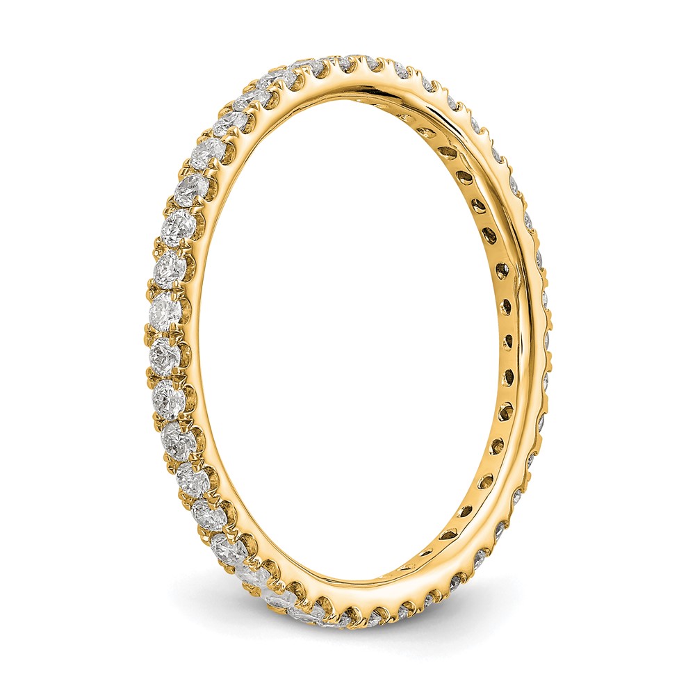 True Origin 14k 1/2 carat Lab Grown Diamond VS+ F+ Complete Size 9 Eternity Band (ET0005-050-9Y4LD)