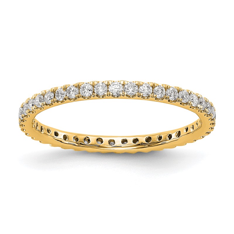 True Origin 14k 1/2 carat Lab Grown Diamond VS+ F+ Complete Size 7.5 Eternity Band