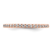 True Origin 14K Rose Gold 0.50 Carat Lab Grown Diamond VS+ F+ Complete Eternity Band view 3