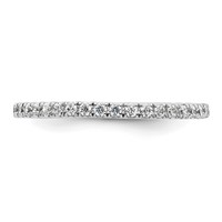True Origin 14K White Gold 0.50 Carat Lab Grown Diamond VS+ F+ Complete Eternity Band view 3