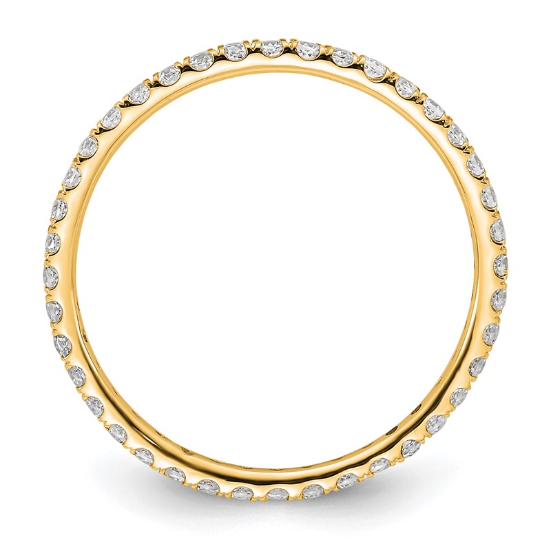 True Origin 14k 1/2 carat Lab Grown Diamond VS+ F+ Complete Size 8 Eternity Band