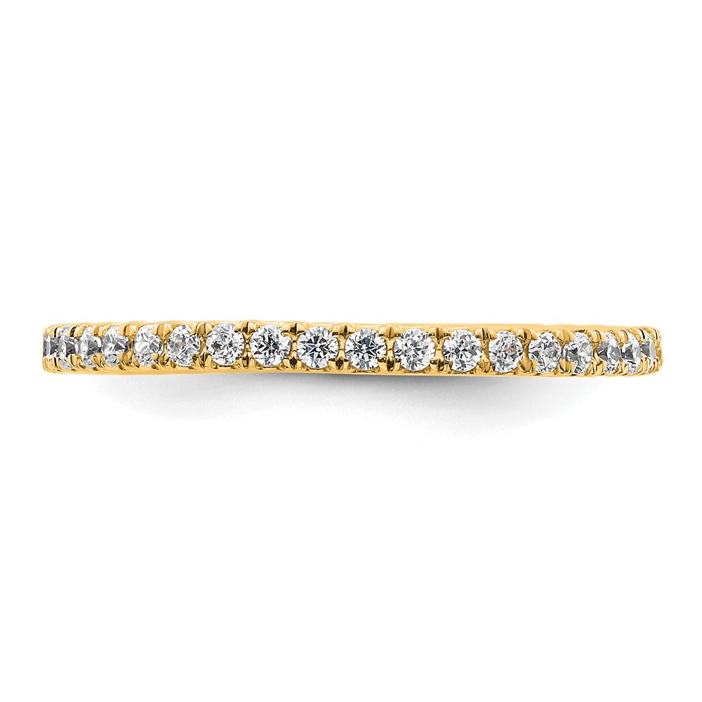True Origin 14k 1/2 carat Lab Grown Diamond VS+ F+ Complete Size 8 Eternity Band (ET0005-050-8Y4LD)