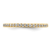 True Origin 14K Yellow Gold 0.50 Carat Lab Grown Diamond VS+ F+ Complete Eternity Band view 3