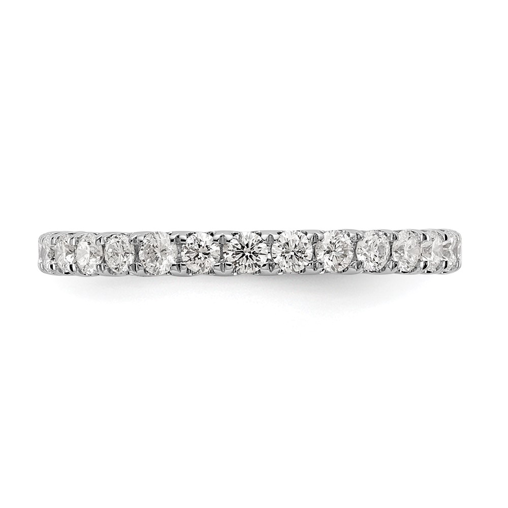True Origin 14K White Gold 1 carat Lab Grown Diamond VS+ F+ Complete Size 8 Eternity Band (ET0005-100-8W4LD)