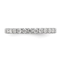 True Origin 14K White Gold 1 Carat Lab Grown Diamond VS+ F+ Complete Eternity Band view 3
