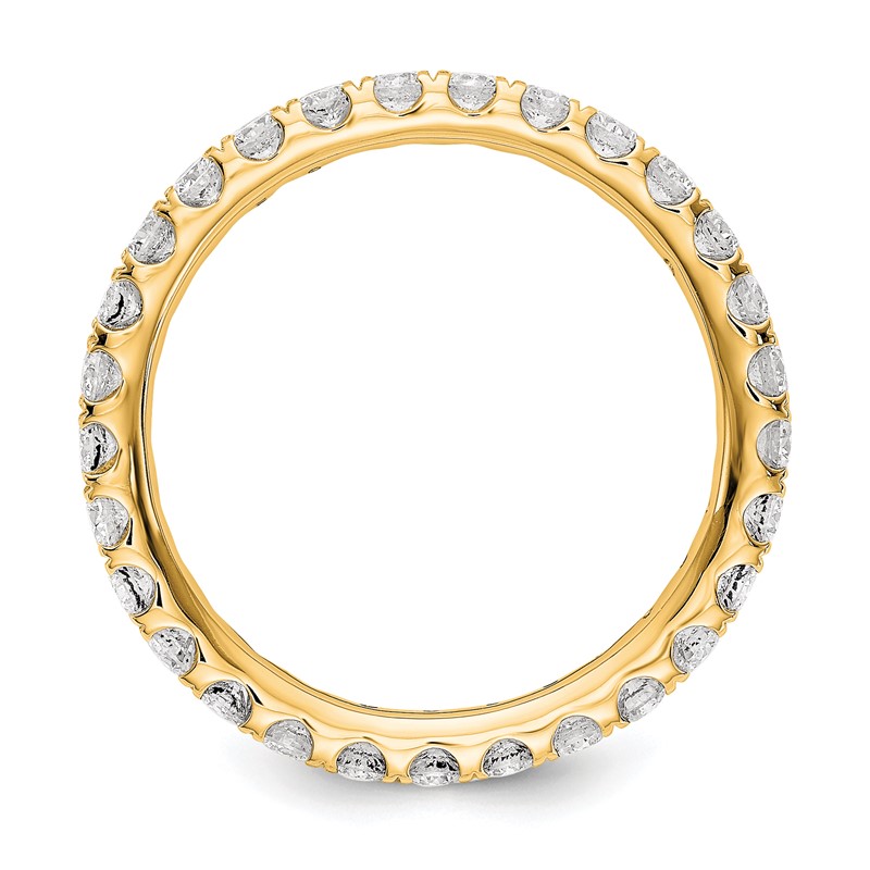14k 1 carat Lab Grown Diamond VS/SI+ G+ Complete Size 7.5 Shared Prong Eternity Band