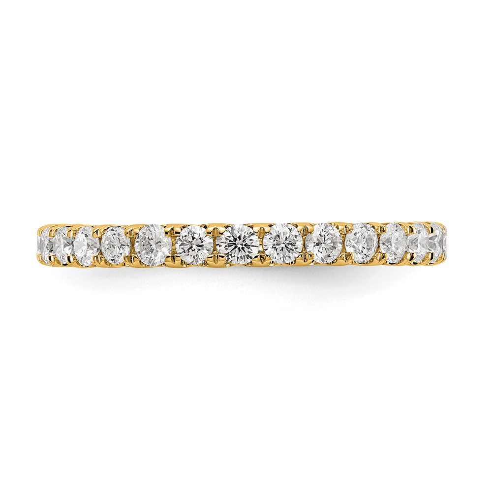 14k 1 carat Lab Grown Diamond VS/SI+ G+ Complete Size 5 Shared Prong Eternity Band (ET0005-100-5YLG)