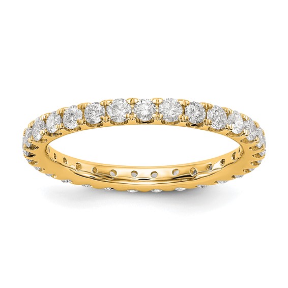 14k 1 ct Lab Grown Diamond VS+ F+ Eternity Band