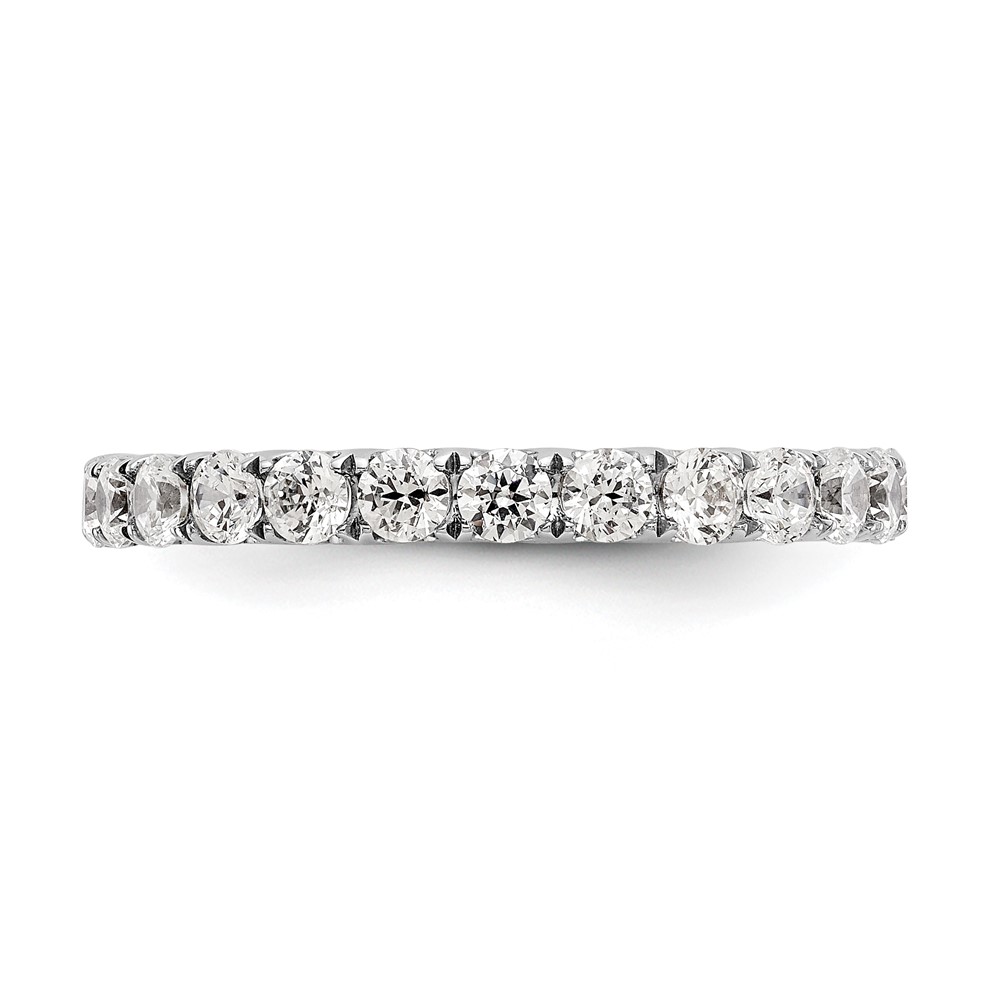 True Origin 14K White Gold 1 1/2 carat Lab Grown Diamond VS+ F+ Complete Size 8 Eternity Band (ET0005-150-8W4LD)