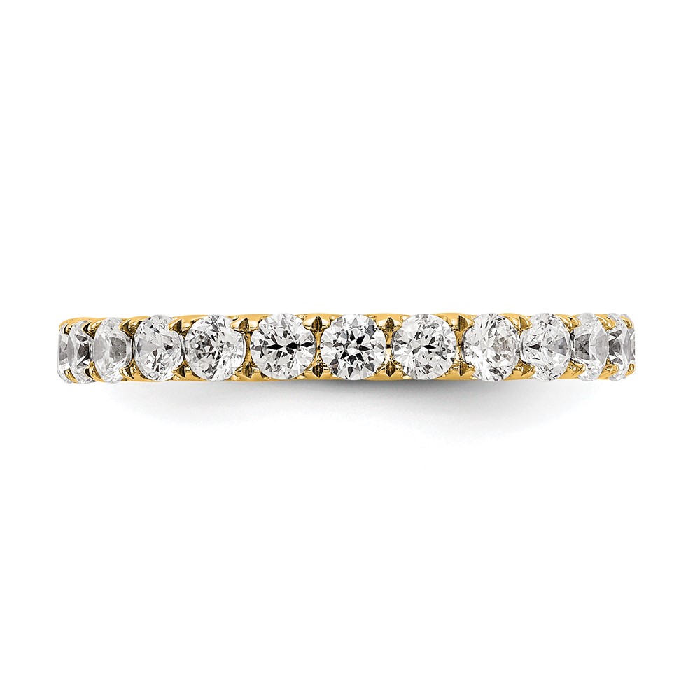 True Origin 14k 1 1/2 carat Lab Grown Diamond VS+ F+ Complete Size 5.5 Eternity Band (ET0005-150-55Y4LD)