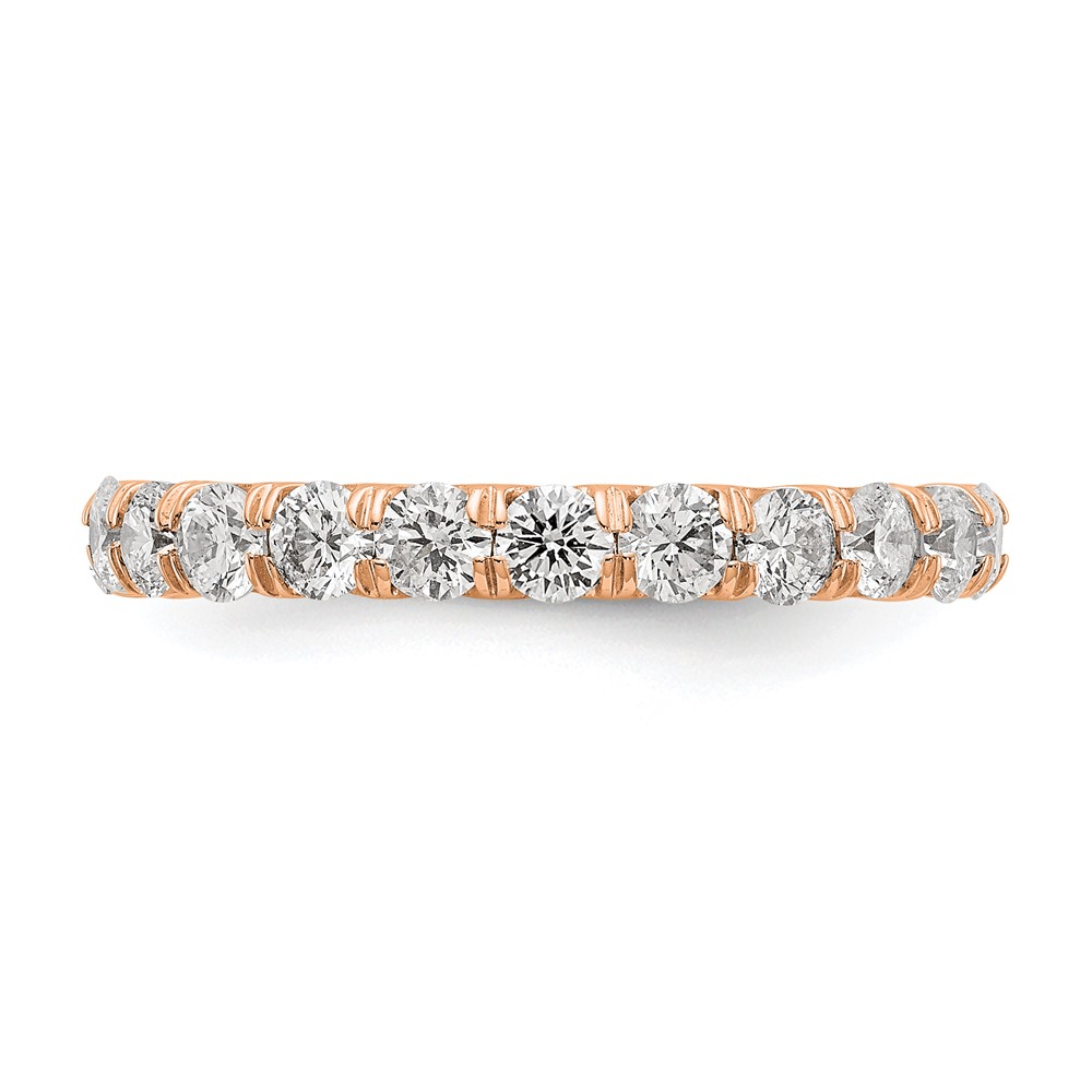 True Origin 14k Rose Gold 2 carat Lab Grown Diamond VS+ F+ Complete Size 6 Eternity Band (ET0005-200-6R4LD)