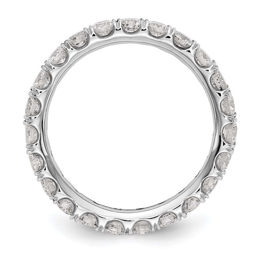 True Origin 14K White Gold 2 carat Lab Grown Diamond VS+ F+ Complete Size 8 Eternity Band (ET0005-200-8W4LD)