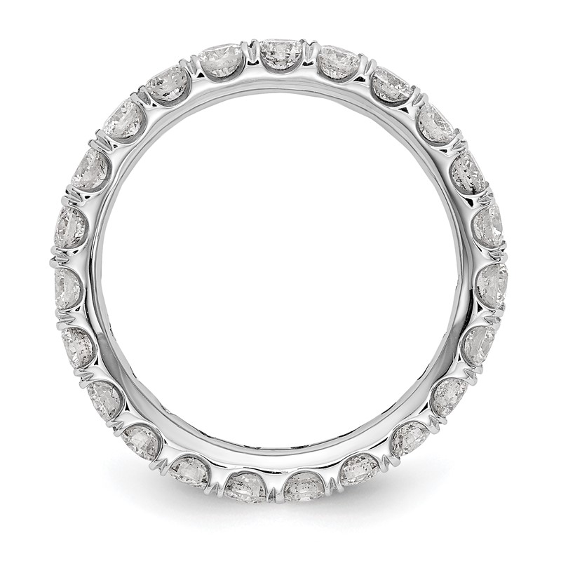 14k White Gold 2 carat Lab Grown Diamond VS/SI+ G+ Complete Size 9 Shared Prong Eternity Band
