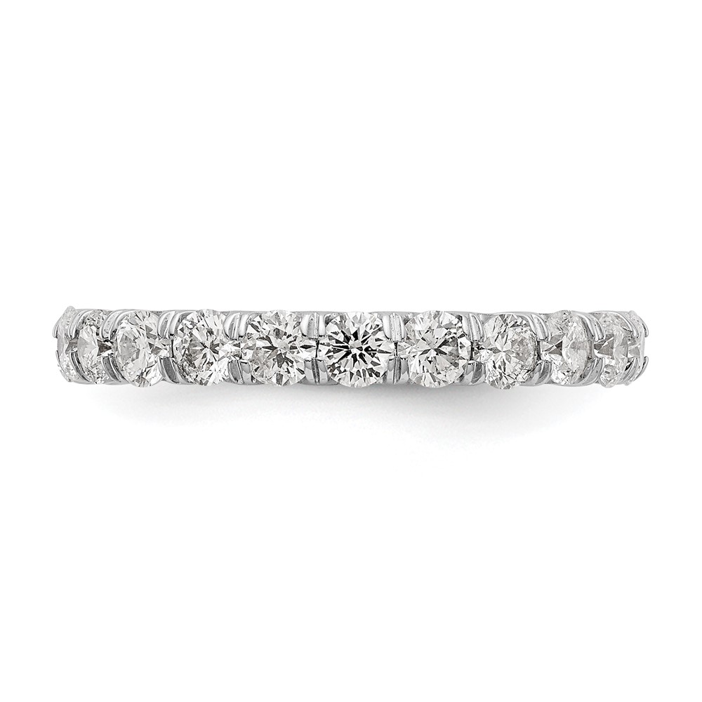 True Origin 14K White Gold 2 carat Lab Grown Diamond VS+ F+ Complete Size 8 Eternity Band (ET0005-200-8W4LD)