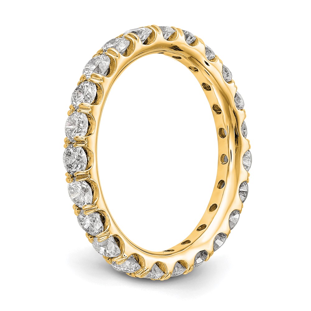 True Origin 14k 2 carat Lab Grown Diamond VS+ F+ Complete Size 8 Eternity Band (ET0005-200-8Y4LD)