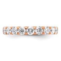 True Origin 14K Rose Gold 3 Carat Lab Grown Diamond VS+ F+ Complete Eternity Band view 3