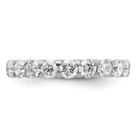 True Origin 14K White Gold 3 Carat Lab Grown Diamond VS+ F+ Complete Eternity Band view 3