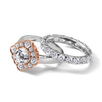 14K White Gold 3 Carat Lab Grown Diamond VS SI+ G+ Complete Shared Prong Eternity Band view 4