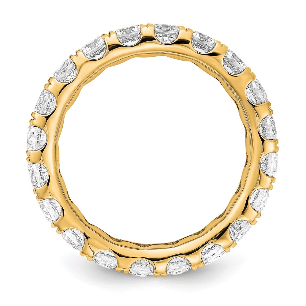 True Origin 14k 3 carat Lab Grown Diamond VS+ F+ Complete Size 5 Eternity Band (ET0005-300-5Y4LD)