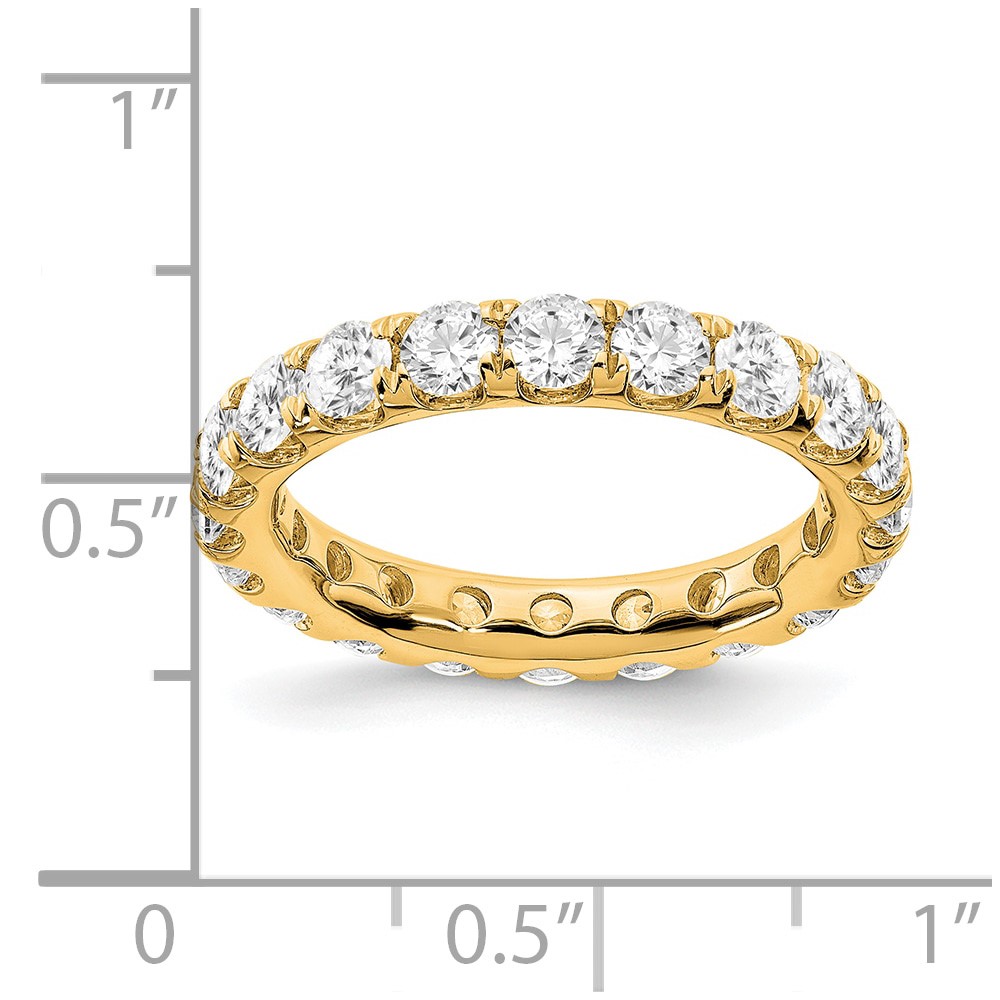 True Origin 14k 3 carat Lab Grown Diamond VS+ F+ Complete Size 5 Eternity Band (ET0005-300-5Y4LD)