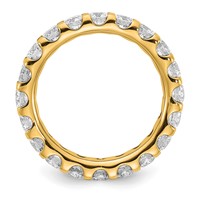 True Origin 14K Yellow Gold 3 Carat Lab Grown Diamond VS+ F+ Complete Eternity Band view 2