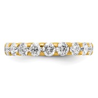 True Origin 14K Yellow Gold 3 Carat Lab Grown Diamond VS+ F+ Complete Eternity Band view 3