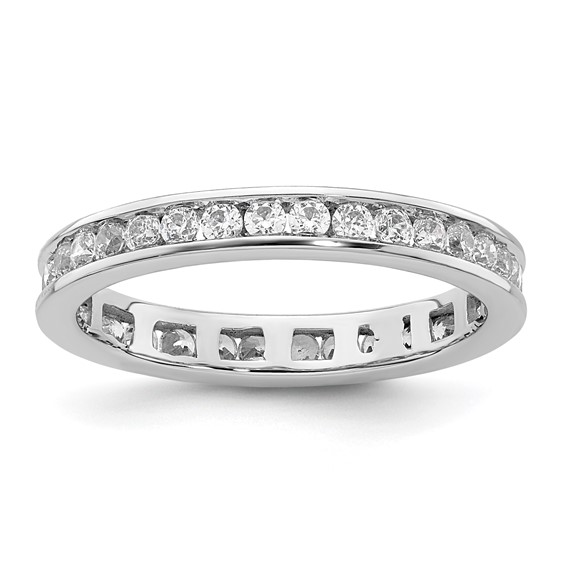 Platinum 1/2ct Channel Set Diamond Eternity Band