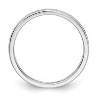 14K White Gold 0.50 Carat Lab Grown Diamond VS SI+ G+ Complete Channel Set Eternity Band view 3