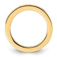 14K Yellow Gold 2 Carat Lab Grown Diamond VS+ F+ Princess Complete Channel Set Eternity Band view 2