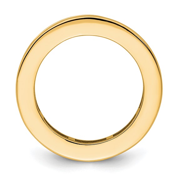 14k 3 carat Lab Grown Diamond VS+ F+ Princess Complete Channel Set Size 8.5 Eternity Band