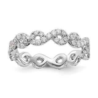 14k  Infinity  Diamond Eternity Band