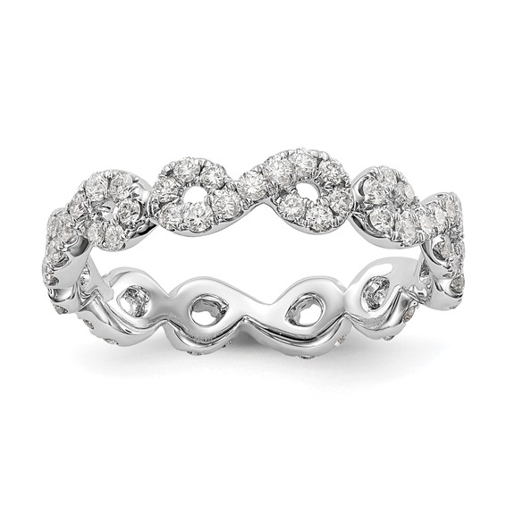 14k  Infinity  Diamond Eternity Band