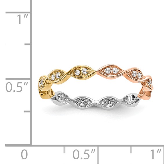 1/6ct Vintage Pave Diamond Eternity Band         