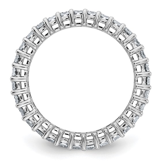Emerald-Cut Moissanite Eternity Band