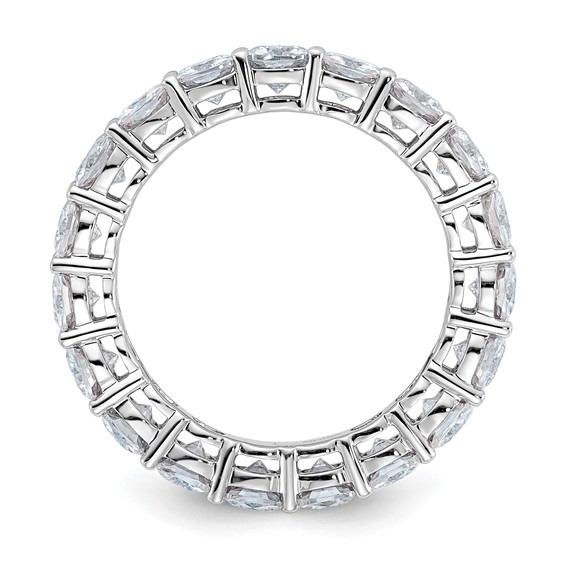 14K White Gold Cushion Eternity Band Mounting