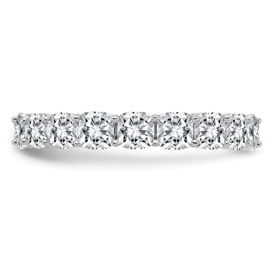 14K White Gold Cushion Eternity Band Mounting