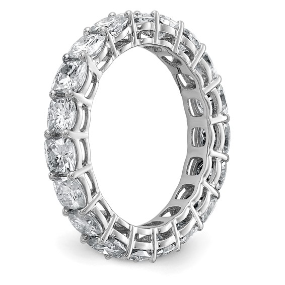 14K White Gold Cushion Eternity Band Mounting