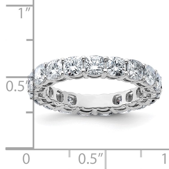 14K White Gold Cushion Eternity Band Mounting