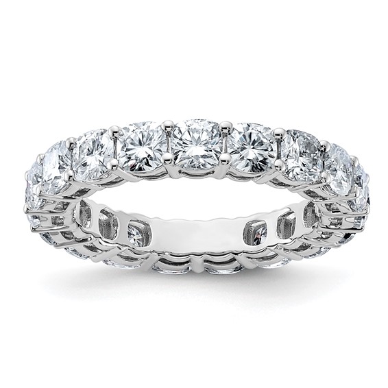 14K White Gold Cushion Eternity Band Mounting