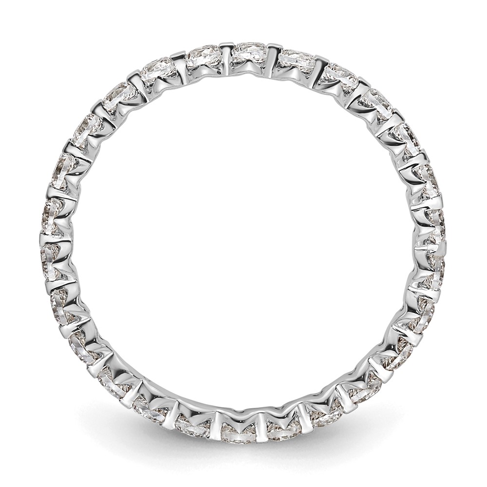 True Origin 14k White Gold 7/8 carat Lab Grown Diamond VS D E F Eternity Band (ET0060-090-7WLD)