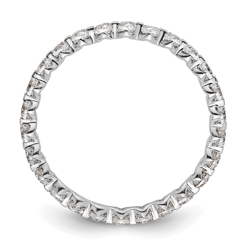 True Origin 14k White Gold 7/8 carat Lab Grown Diamond VS D E F Eternity Band