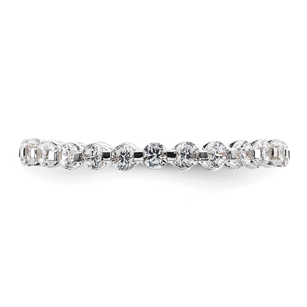 True Origin 14k White Gold 7/8 carat Lab Grown Diamond VS D E F Eternity Band (ET0060-090-7WLD)
