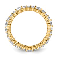 True Origin 14K Yellow Gold 0.75 Carat Lab Grown Diamond VS+ F+ Complete Eternity Band view 2
