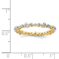 True Origin 14K Yellow Gold 0.75 Carat Lab Grown Diamond VS+ F+ Complete Eternity Band view 4